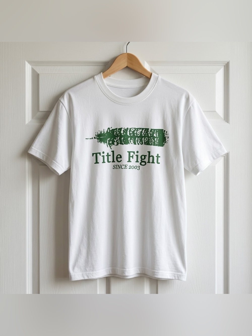 Title Fight Feather Band Logo White Hardcode Punk Graphic T-Shirt